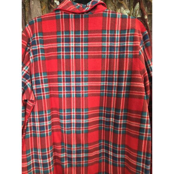 Ralph Lauren Womens Red Plaid Crest Christmas Pajama Pjs Set Top Pants Sz L - Picture 8 of 12